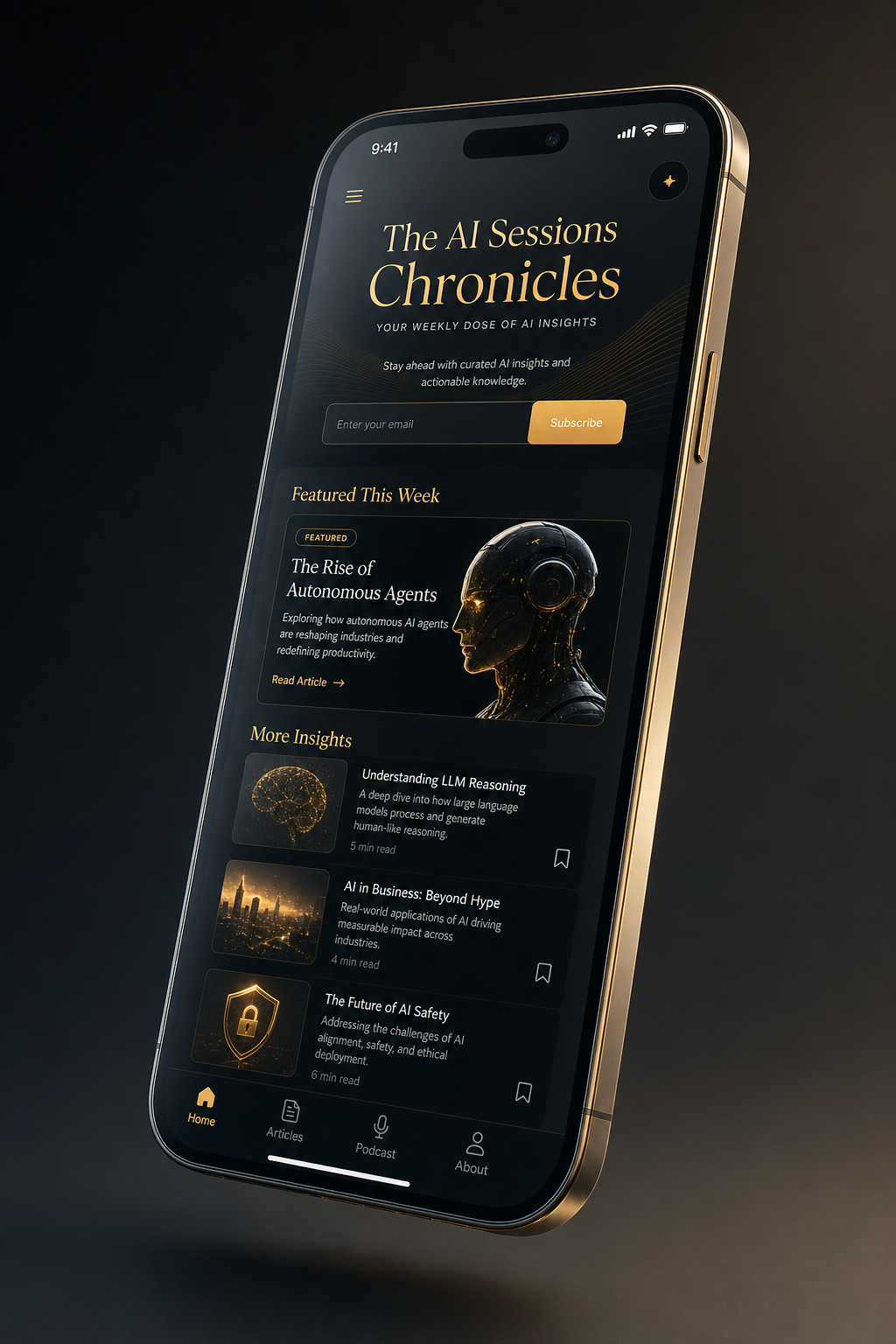 The AI Sessions Chronicles on mobile